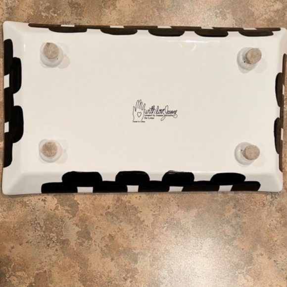 Joanne Delomba POP ART Ceramic Tray~Size 15.5”L x 9.25”W x 3” H~Rare - Picture 2 of 5